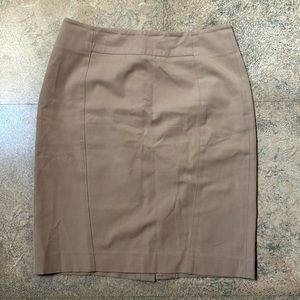 Ann Taylor Petite Tan Pencil Skirt Knee Length Size 4P